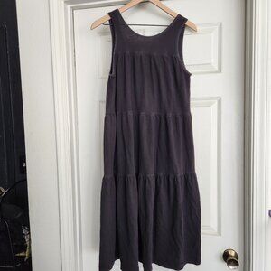 Everlane Tiered Weekend Dress in Black